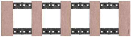 Рамка универсальная Legrand BTicino Living Now 4-м. 8 мод. металл медь картинка